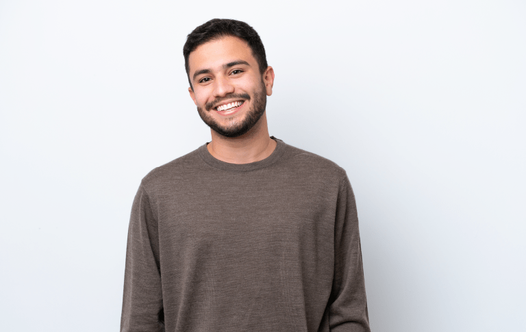 Smiling young man – male fertility specialist Newcastle, Dr Kate Burston